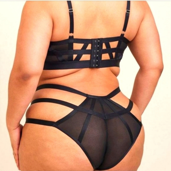 ❤️NWT VINTAGE TORRID PANTY - OVERT STRAPPY MESH HIPSTER PANTY LINGERIE - Picture 10 of 11